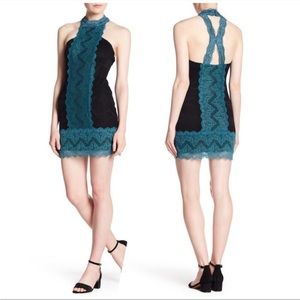 Free People Natasha halter lace dress